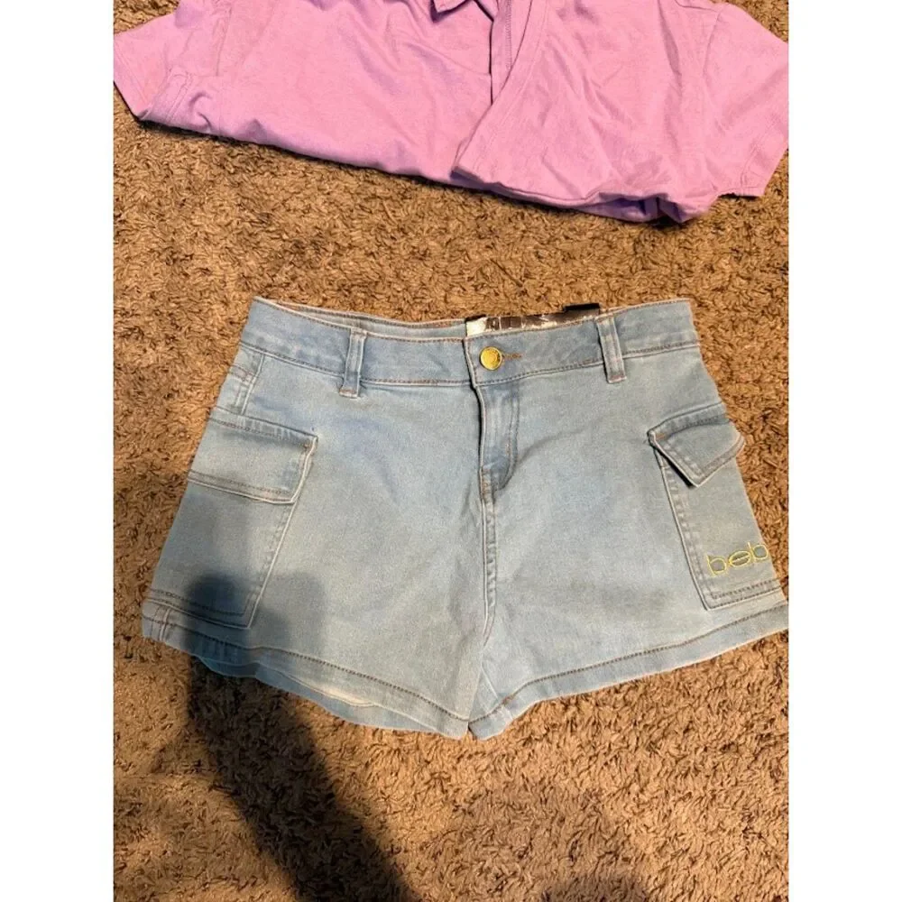 BEBE shirt and short set med 10/12